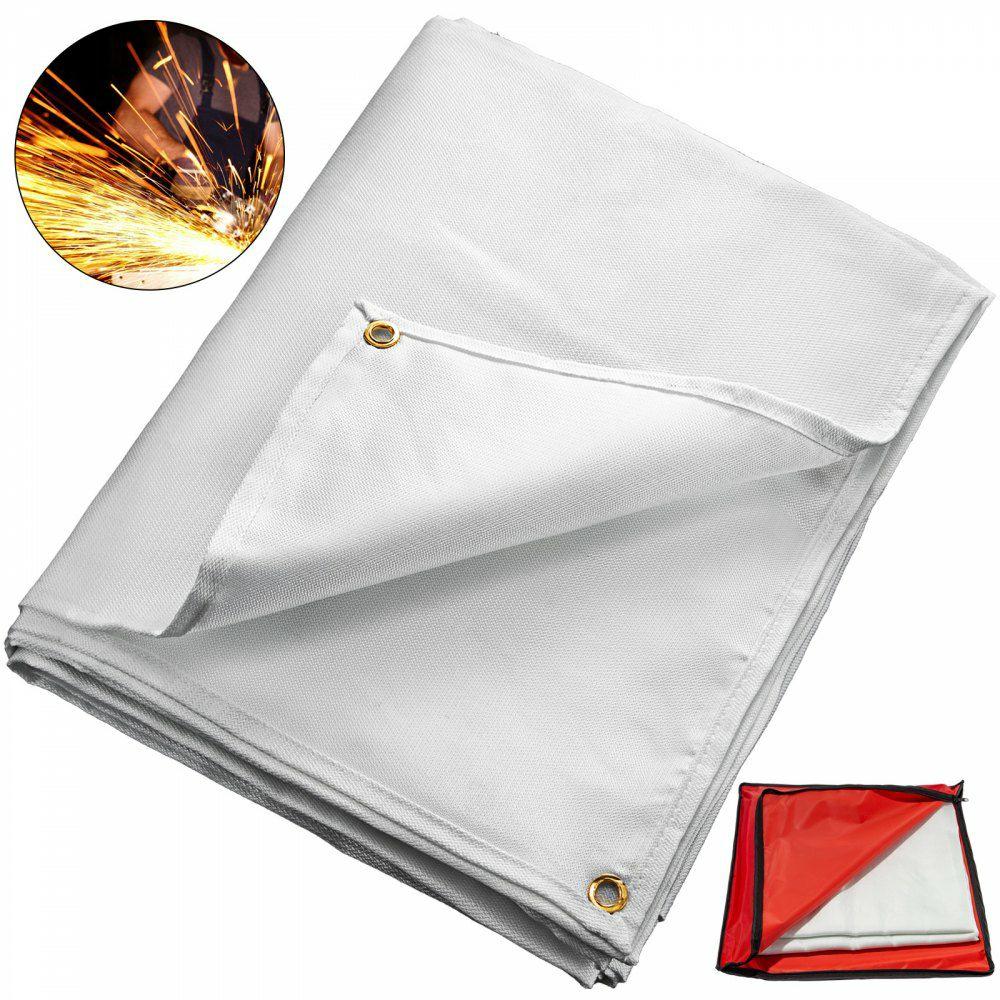 10 x 10 Ft Welding Blankets Black Fiberglass Blanket Portable Fiberglass Fire Retardant Blanket Welding Mat Welding Fireproof Thermal Resistant Insulation With Carry Bag White |  Welding Safety Equipment Welding Welding Safety Equipment