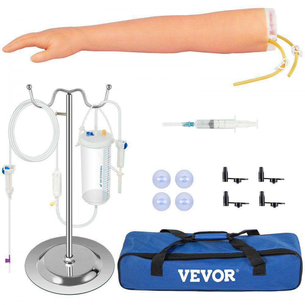 12 PCS Phlebotomy Practice Kit, IV Venipuncture Intravenous Training, High Simulation IV Practice Arm Kit with Carrying Bag, Practice and Perfect IV Skills, for Students Nurses and Professionals  |  Learning & Education Lab Learning & Education