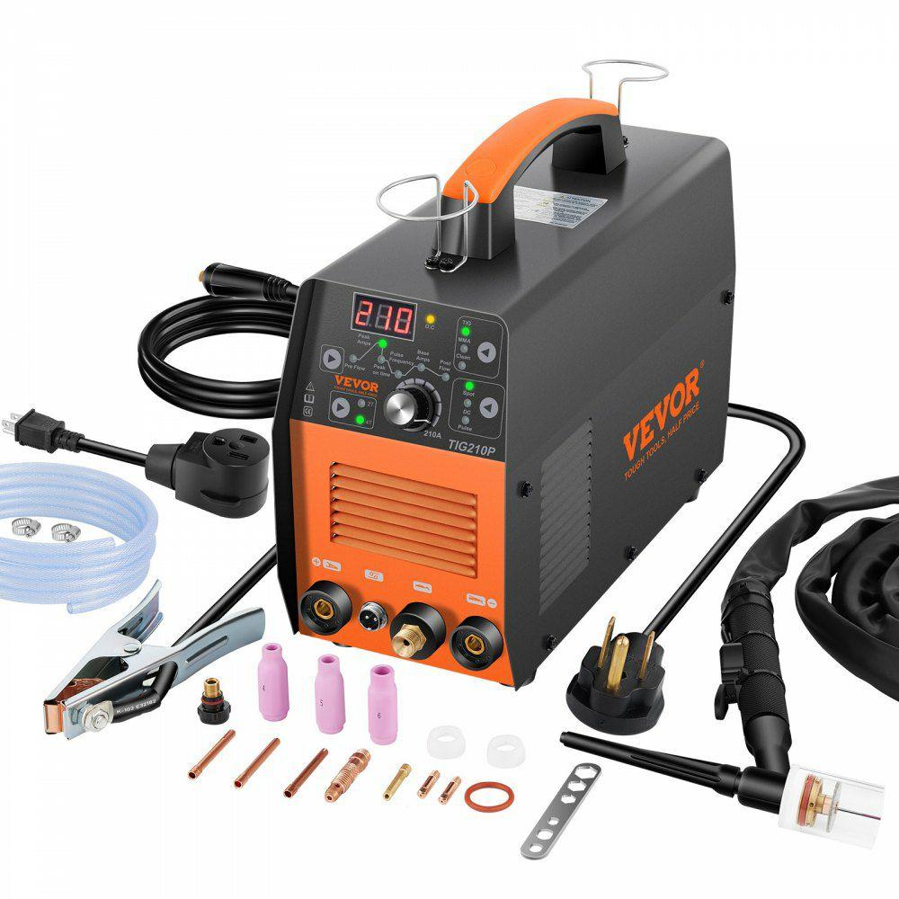 210Amp TIG Welder, Welder TIG 3 in 1, 110/220V Dual Voltage HF TIG/Stick/Clean Welding Machine w/Pulse, IGBT Inverter & Torch, Digital Arc Welder  |  Tig Welding & Accessories Tig Welding & Accessories Tig Welding & Accessories