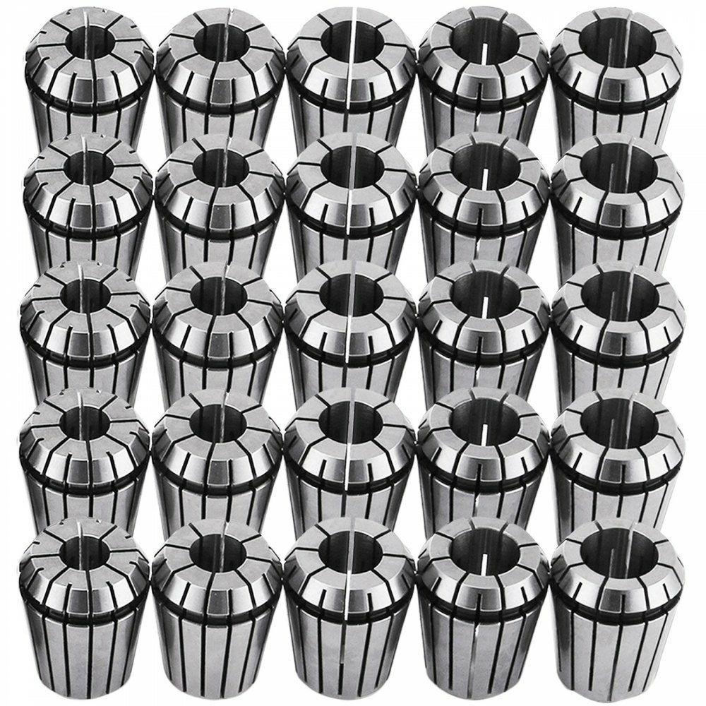 25 Pcs Collet Set ER32 Collet Chuck 1/16 inch-3/4 inch Holder Spring Collet Set for CNC Engraving Machine & Milling Lathe Tool (ER32)  |  Tool Holders & Accessories Machining Tool Holders & Accessories