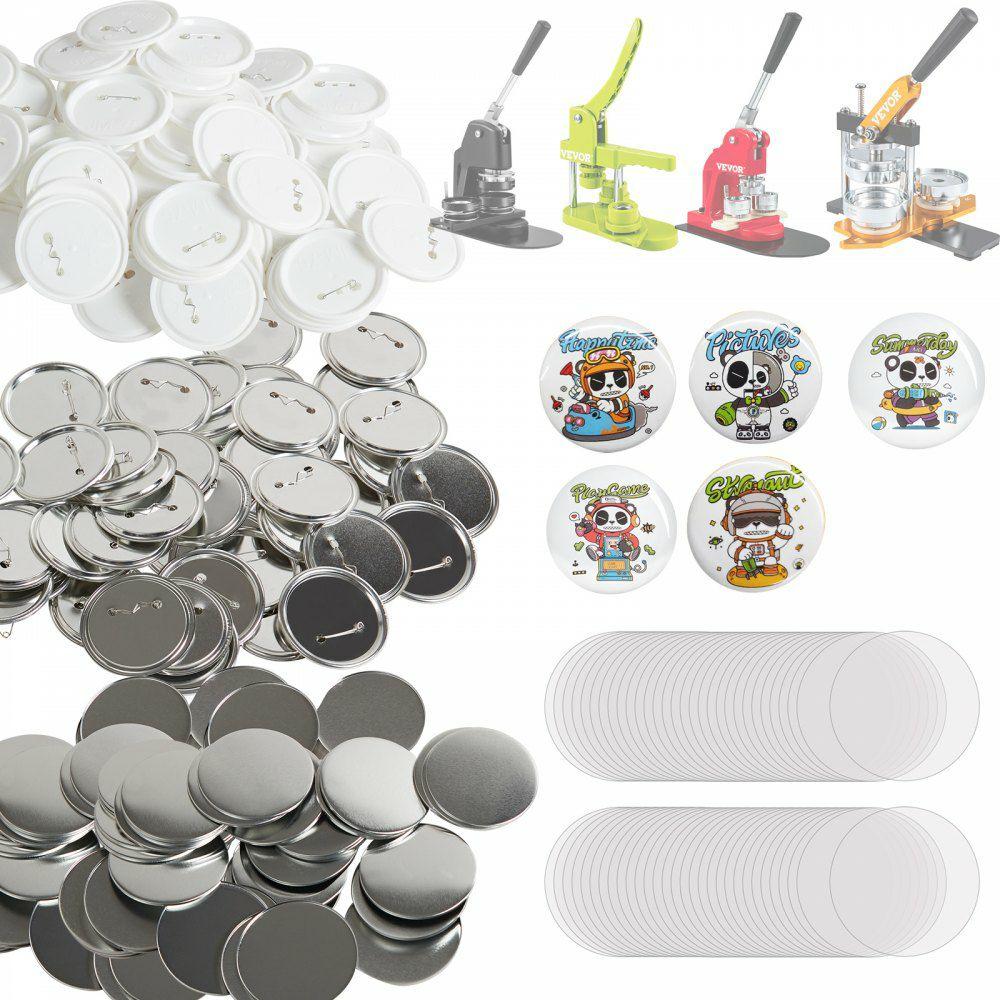 3″ 75mm Button Badge Parts Supplies for Button Maker Machine 200 Sets  |  Button Maker Arts & Crafts & Sewing Button Maker