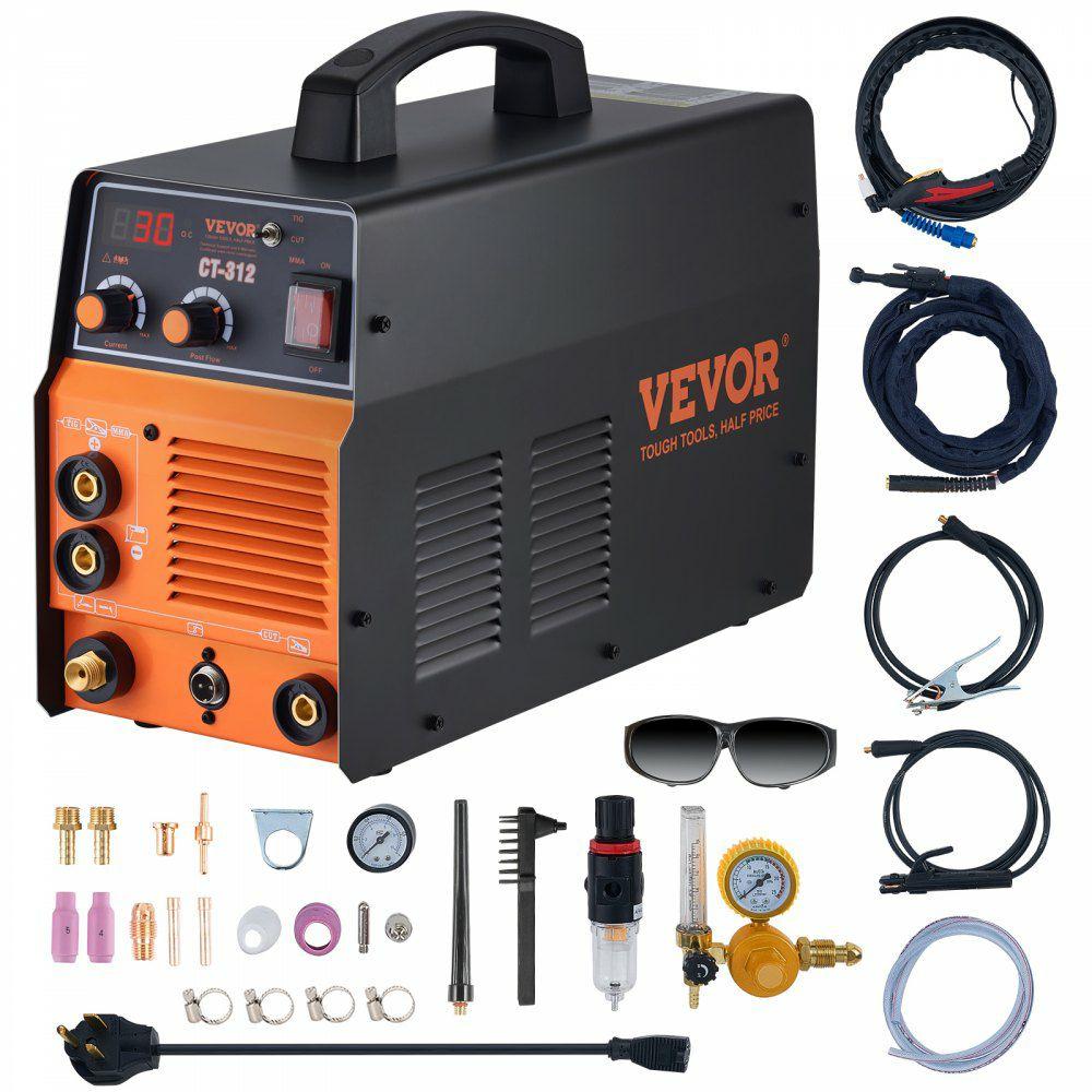 3 in 1 Plasma Cutter Welder Machine, CT-312 TIG/MMA Plasma Cutter Combo Machine, 30A Plasma Cutter, 120Amp TIG Welder and 120A Stick Welder, Digital 110/220V Dual Voltage IGBT Inverter  |  Multi-Function Welding & Accessories Multi-Function Welding & Accessories Multi-Function Welding & Accessories