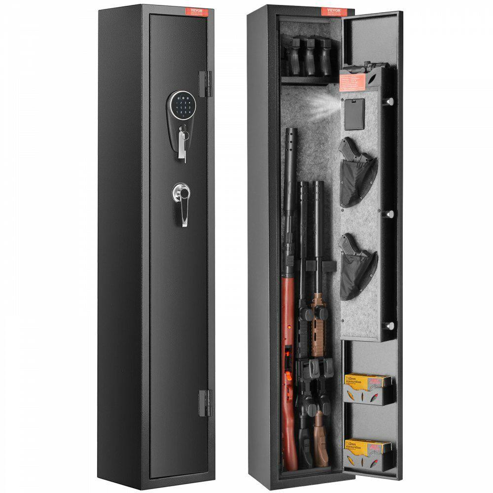 3 Rifles Gun Safe, Rifle Safe with Lock & Digital Keypad, Quick Access Gun Storage Cabinet with Removable Shelf, Pistol Rack, Rifle Cabinet for Home Rifle and Pistols  |  Biometric Safes Biometric Safes Biometric Safes