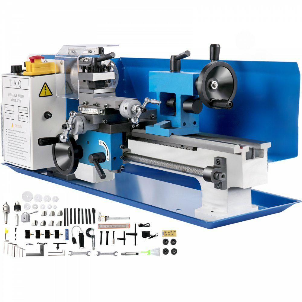 7×12 Inch Luxury Version Metal Lathe 550W Precision Bench Top Mini Metal Milling Lathe Variable Speed 50-2500 RPM Nylon Gear with A Movable Lamp (7×12 inch)  |  Metal Lathe Lathe Machines & Accessories Lathe Machines & Accessories