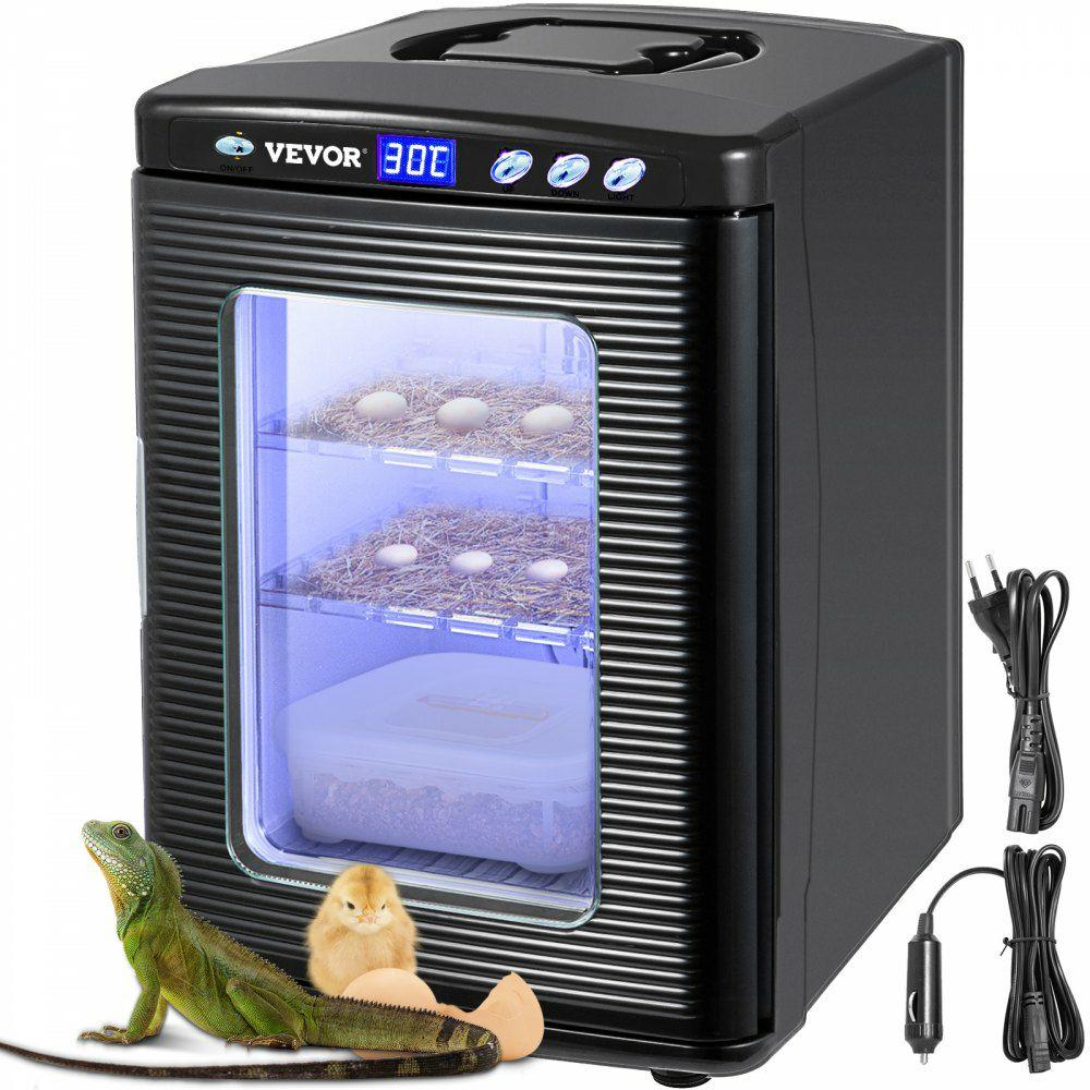 Black Reptile Incubator 25L Scientific Lab Incubator Digital Incubator Cooling and Heating 5-60°C Reptile Egg Incubator 12V/110V Work for Small Reptiles Black |  Heating & Cooling Equipment Heating & Cooling Equipment Black