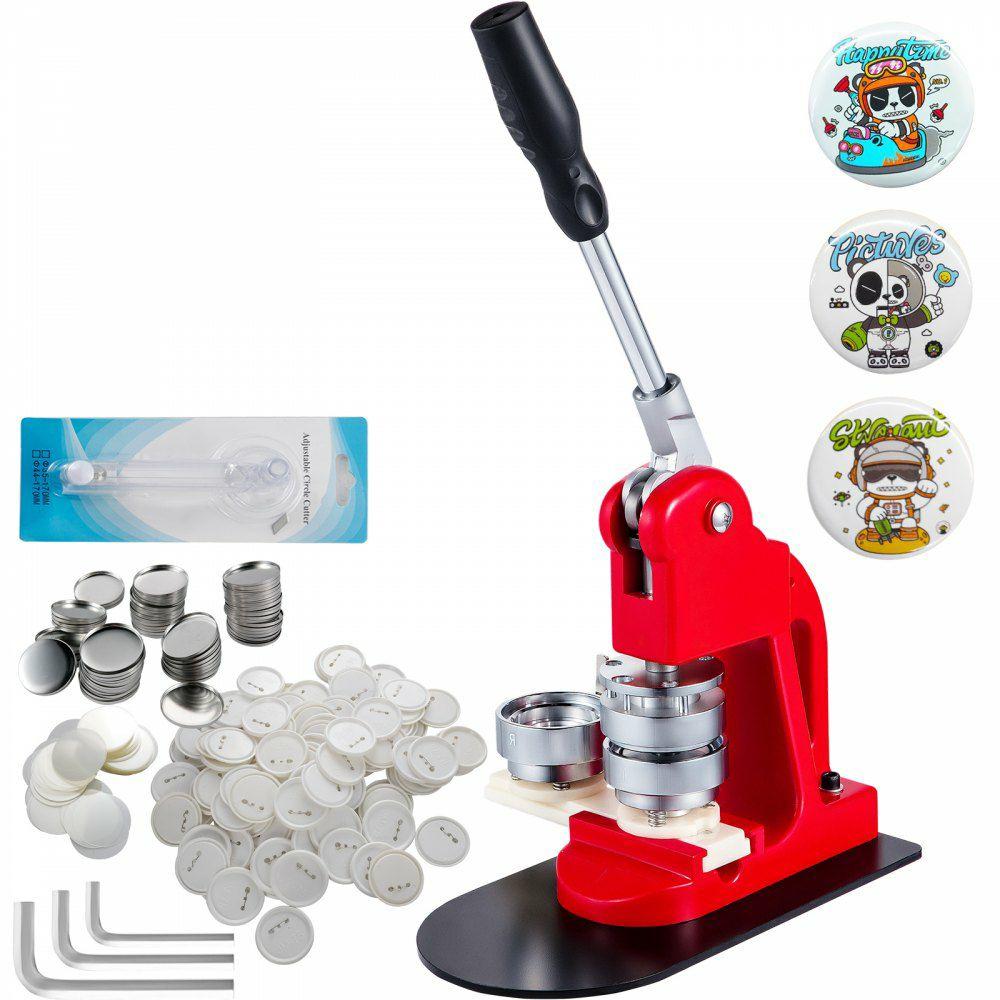 Button Maker Machine 58mm Button Maker Machine 2.25 inch Badge Maker Machine with Free 1000 Pcs Button Parts and Circle Cutter(1000pcs 58mm 2.28 inch)  |  Button Maker Arts & Crafts & Sewing Button Maker