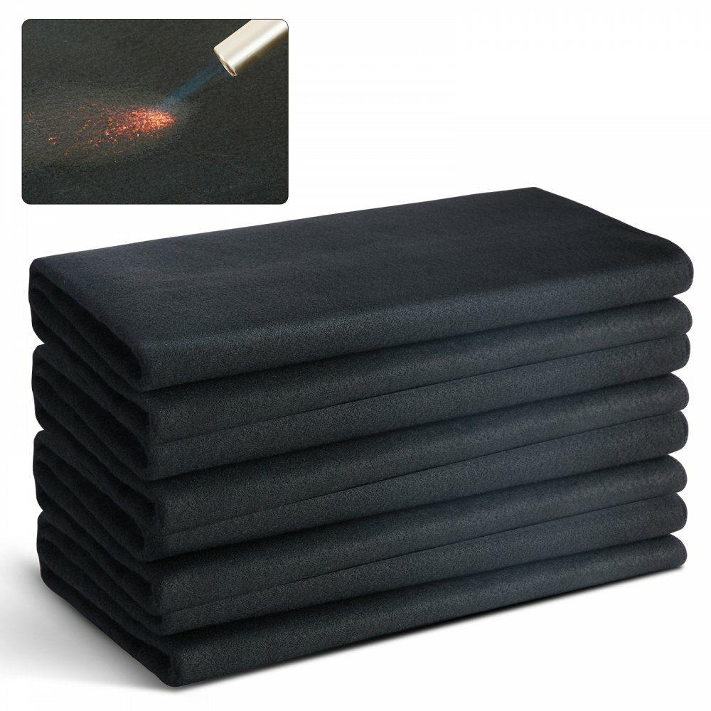 Carbon Felt Welding Blanket 4 Pack, 37″ x 36″ Flame Retardant Welding Blanket, Up To 1800°F Heat Resistant Blanket Set, Cuttable Carbon Fiber Fire Retardant Insulation Welding Mat Pad  |  Welding Safety Equipment Welding Welding Safety Equipment