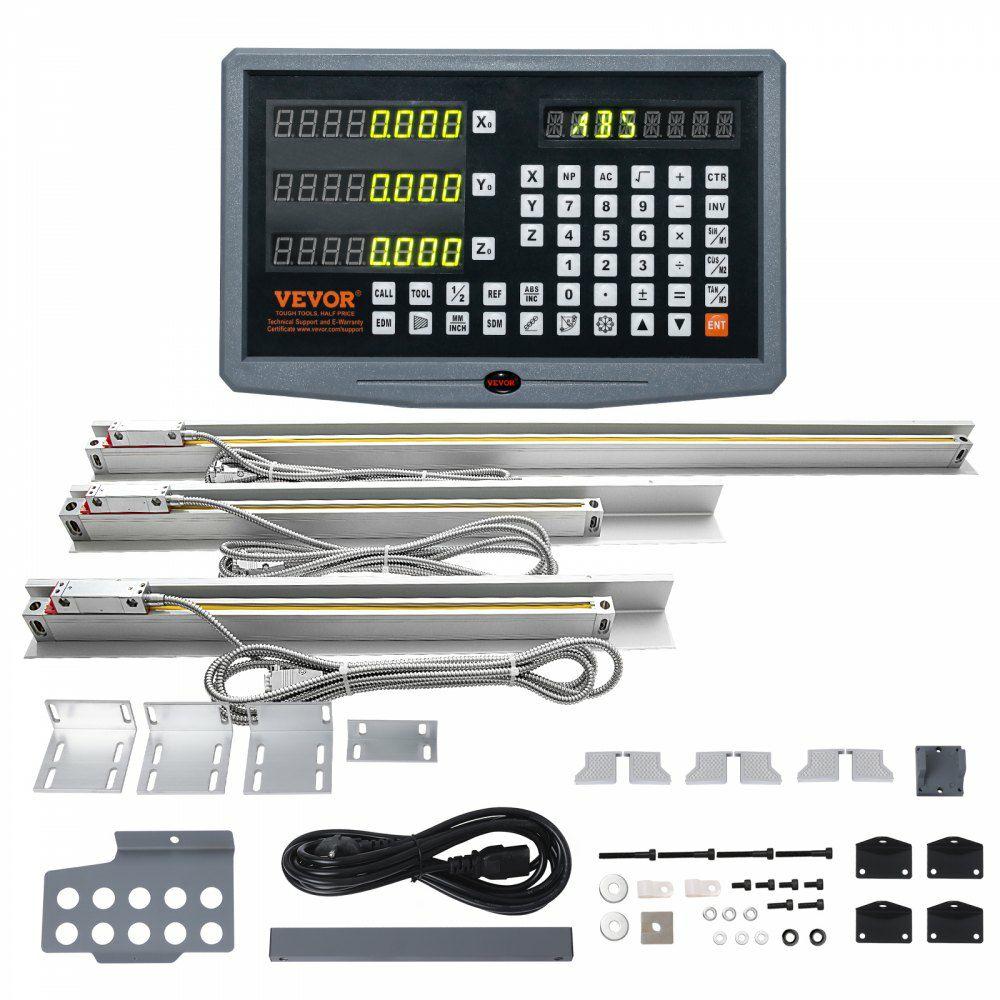 Digital Readout 16” & 18” & 38” Linear Scale 3 Axis DRO Display Kit  |  Lathe Machines & Accessories Lathe Machines & Accessories Lathe Machines & Accessories