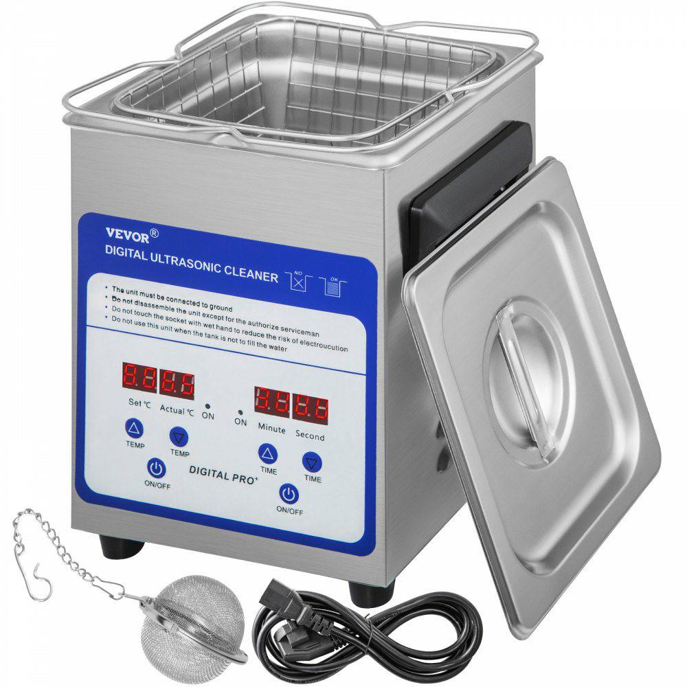 Digital Ultrasonic Cleaner 2L Ultrasonic Cleaning Machine 40kHz Sonic Cleaner Machine 316 & 304 Stainless Steel Ultrasonic Cleaner Machine with Heater & Timer for Cleaning Jewelry Glasses Watch  |  Cleaning Equipment Cleaning Equipment Cleaning Equipment