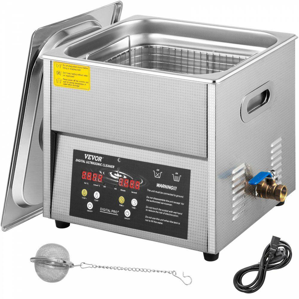 Digital Ultrasonic Cleaner 6L Ultrasonic Cleaning Machine 50kHz 110V Sonic Cleaner Machine 304 Stainless Steel Ultrasonic Cleaner Machine with Heater & Timer for Cleaning Jewelry Glasses Watches  |  Cleaning Equipment Cleaning Equipment Cleaning Equipment