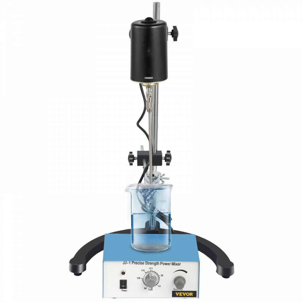 Electric Overhead Stirrer Mixer 0-3000 RPM Overhead Stirrer Mixer 100W Overhead Stirrer 0-120 Minutes for Lab Mechanical Mixer  |  Mixing & Blending Equipment Lab Mixing & Blending Equipment