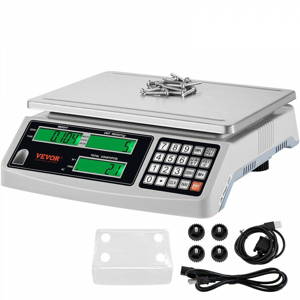 Industrial Counting Scale, 30 kg x 1 g, Digital Scale for Parts and Coins, g/kg/lb Units, Electronic Gram Scale Inventory Counting Scale Kitchen Jewelry Scale with RS232 Port and 3 LCD Screens  |  Test & Measurement & Inspection Lab Test & Measurement & Inspection