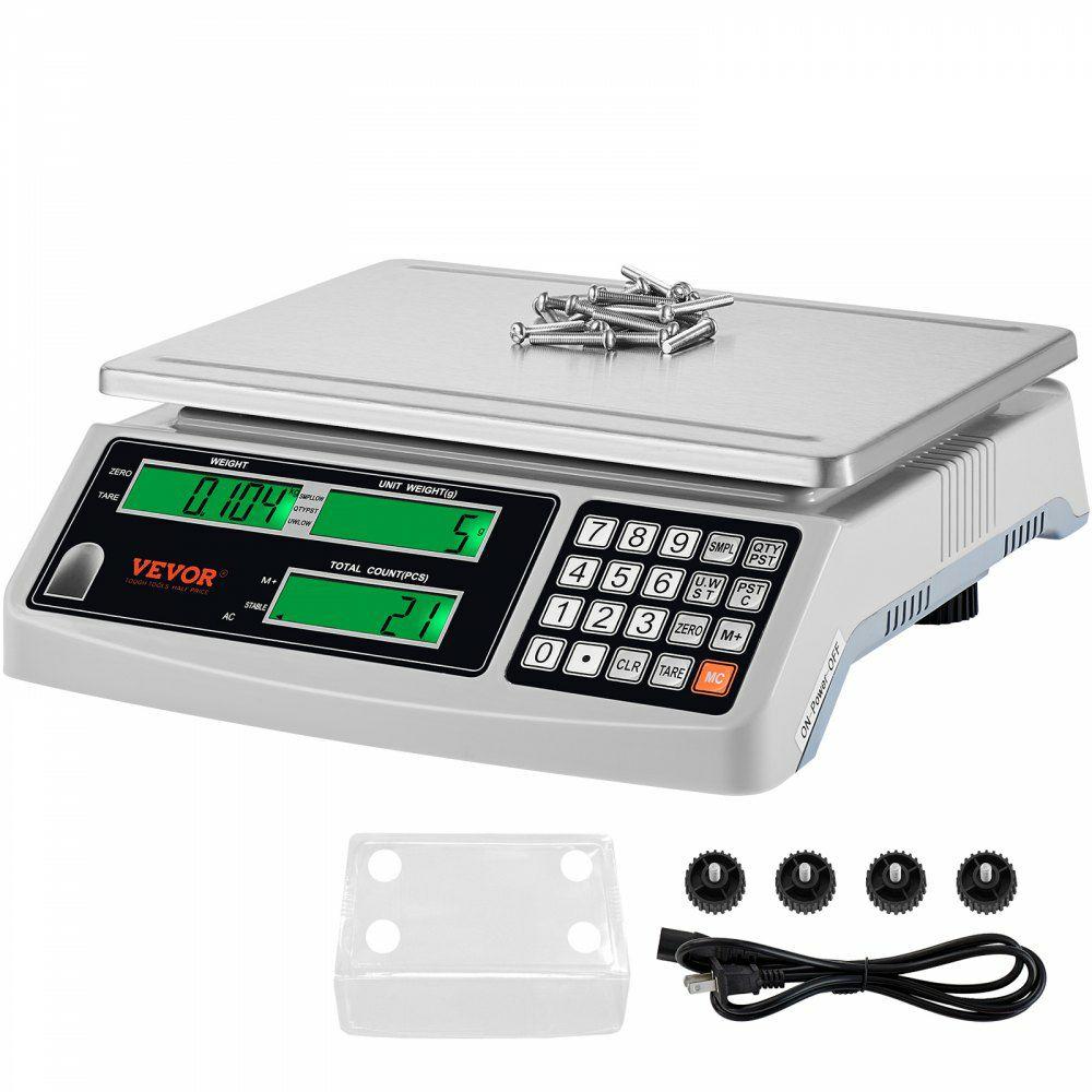 Industrial Counting Scale, 30 kg x 1 g, Digital Scale for Parts and Coins, g/kg/lb Units, Electronic Gram Scale Inventory Piece Counting Scale Kitchen Jewelry Counting Scale with 3 LCD Screens  |  Test & Measurement & Inspection Lab Test & Measurement & Inspection