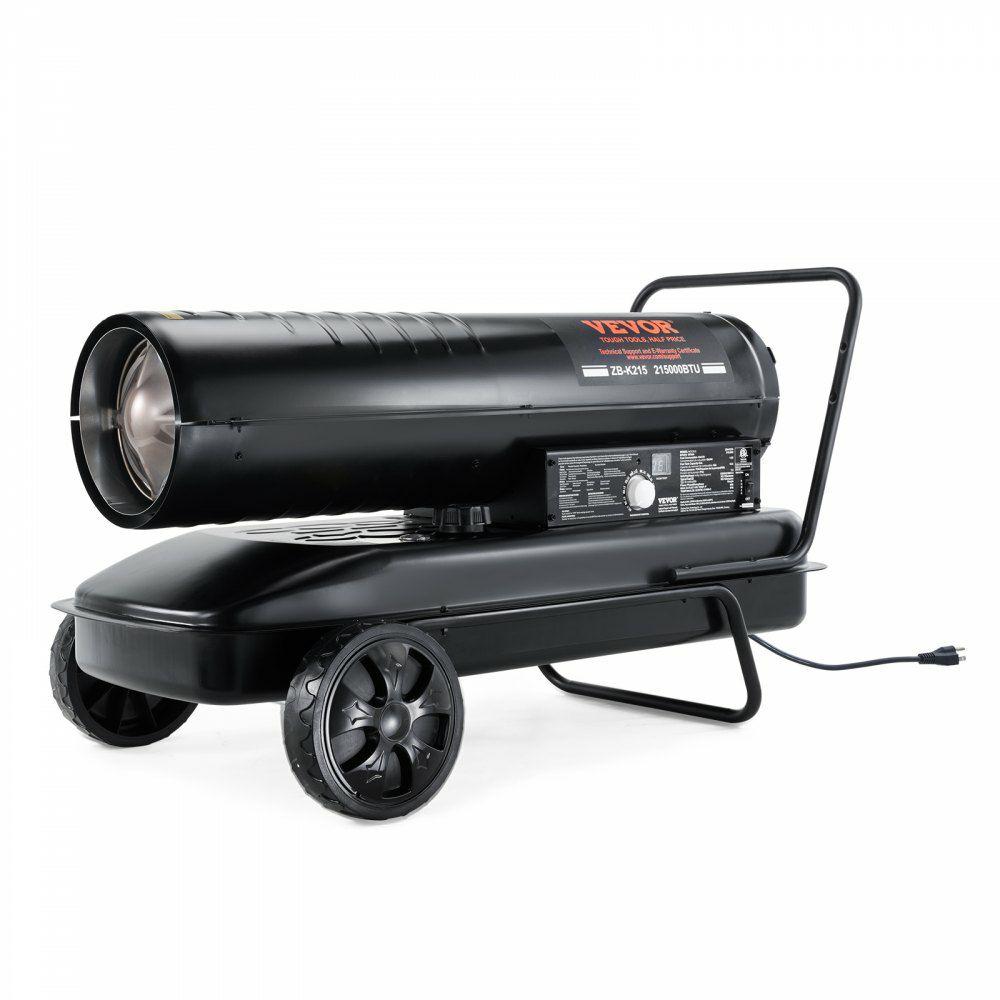 Kerosene Forced Air Heater, 215000 BTU Portable Torpedo Diesel Space Heater with Thermostat, 13.2 Gallon Tank Energy-Efficient heavy-duty Heater, for Indoor Outdoor Use Workshop Industry  |  Heaters & Accessories Heaters & Accessories Heaters & Accessories