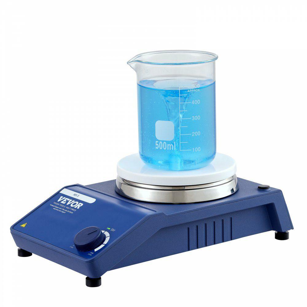 Magnetic Stirrer, 0-1500 RPM Stir Plate with Adjustable Speed Knob, 20L Plate Stirrer Kit, Stir Bar Included  |  Mixing & Blending Equipment Lab Mixing & Blending Equipment