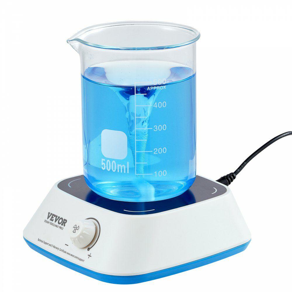 Magnetic Stirrer, 0-2000 RPM Stir Plate with Adjustable Speed Knob, 3000mL Plate Stirrer Kit, Stir Bar Included  |  Mixing & Blending Equipment Lab Mixing & Blending Equipment