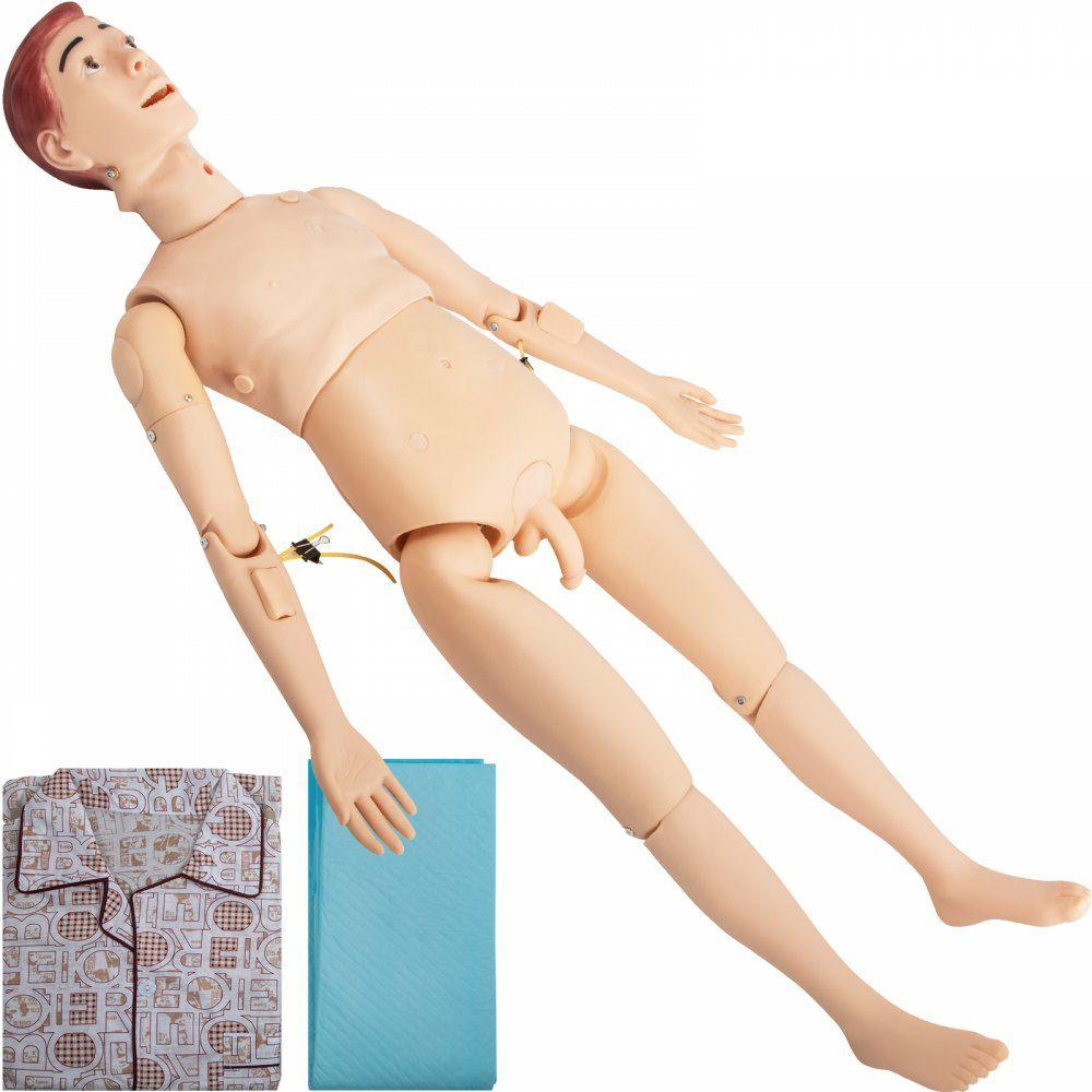 Nursing Training Manikin, Demonstration Human Manikin for Nursing Training, Life Size Multifunctional Education Teaching Model, 170 cm Male PVC Anatomical Mannequin, Body Care Simulator Model  |  Learning & Education Lab Learning & Education