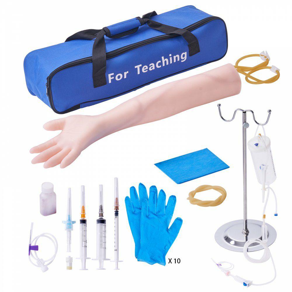 Phlebotomy Practice Kit, IV Venipuncture Intravenous Training Kit, High Simulation IV Practice Arm Kit with Carrying Bag, Practice and Perfect IV Skills, for Students Nurses and Professionals  |  Learning & Education Lab Learning & Education