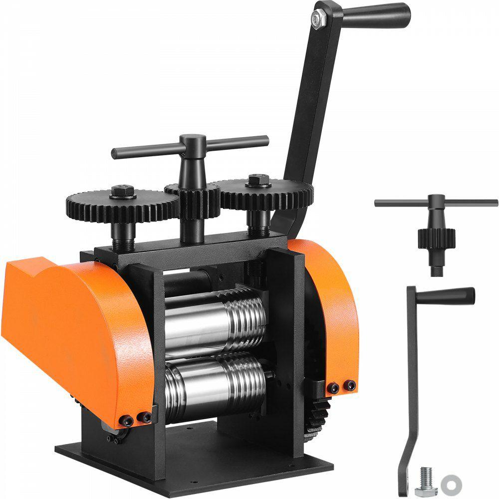 Rolling Mill, 1.77″/45 mm Jewelry Rolling Mill Machine, 1: 2.4 Gear Ratio, 3-in-1 Multi-function Rolling Mill, 0-6 mm Press Thickness for Metal Jewelry Making Sheet Square Wire Semicircle  |  Jewelry Making & Repair Arts & Crafts & Sewing Jewelry Making & Repair