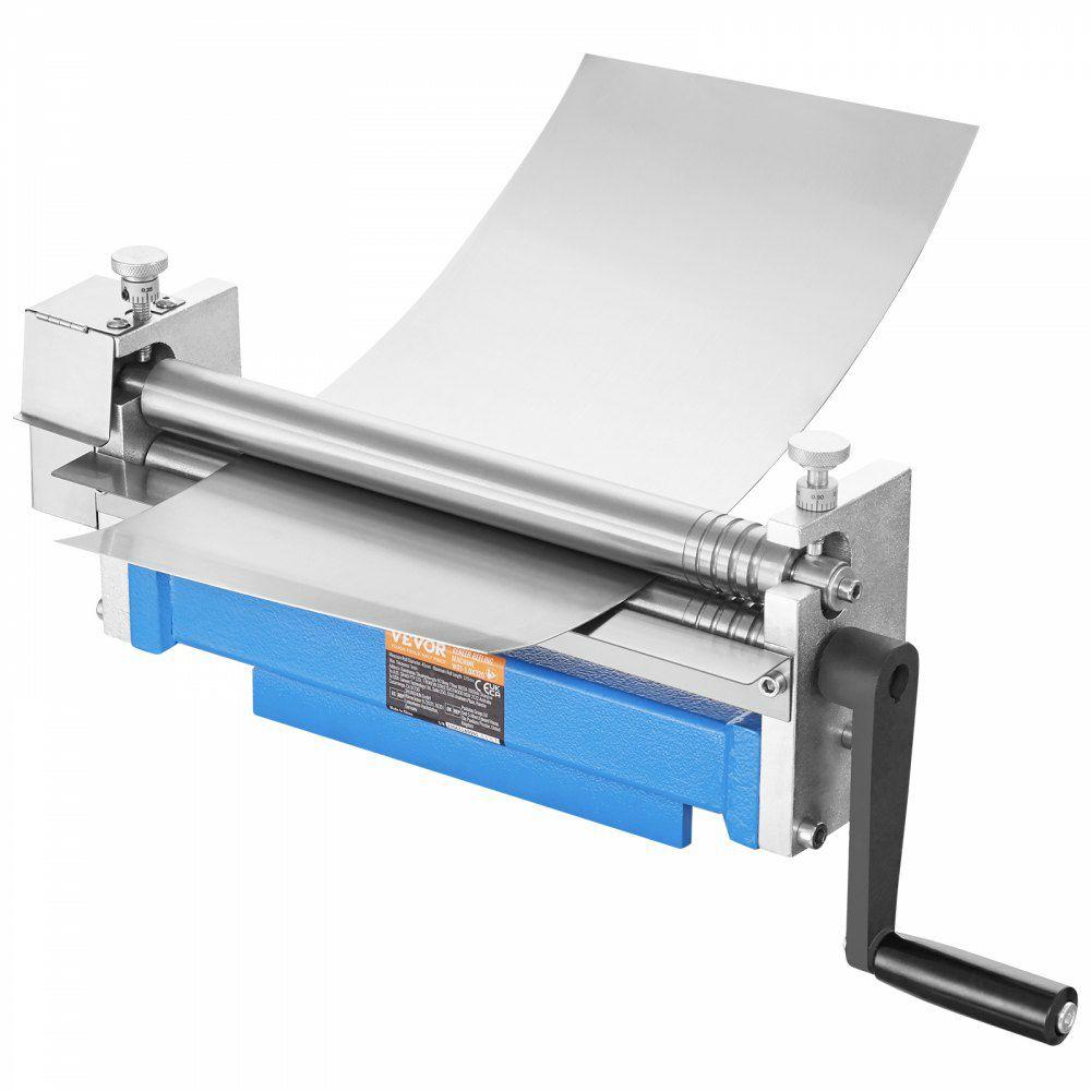 Slip Roll Machine, 12.6 inches Forming Width in 20 Gauge Capacity, Sheet Metal Slip Roller Rolling Bending Machine, with 2 Detachable Rollers for Low Carbon Steel Copper Aluminum Alloy Sheet  |  Metal Forming Machines Machining Metal Forming Machines