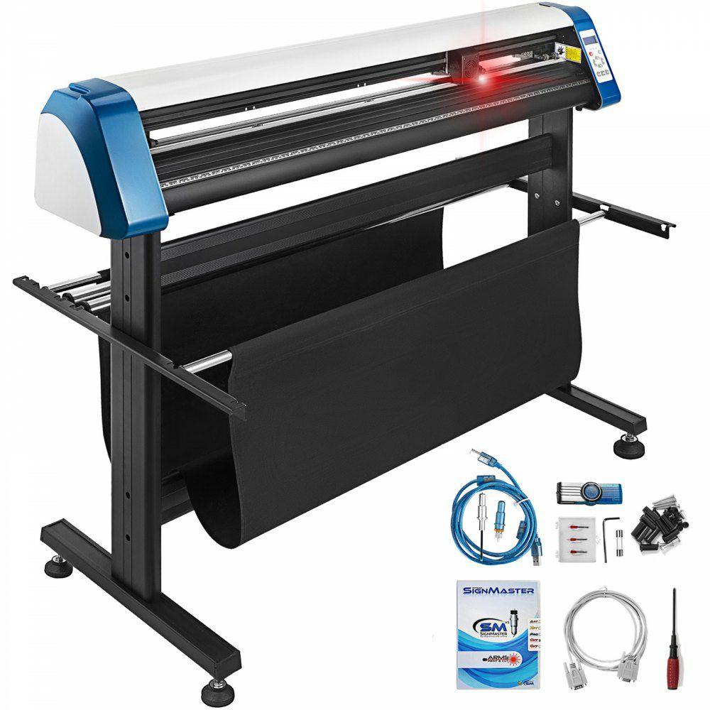 Vinyl Cutter 53 Inch Plotter Machine Automatic Paper Feed Vinyl Cutter Plotter Speed Adjustable Sign Cutting with Floor Stand Signmaster Software  |  Printmaking Arts & Crafts & Sewing Printmaking