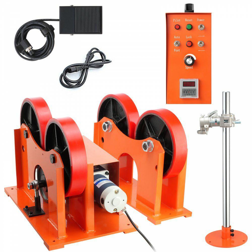 110V Turning Rolls Linkage Roller, 1000KG/2205LBS Loading Welding Turning Roll, 25-1400mm Diameter, 80-1600 mm/min Rotary Welding Positioner & Welding Torch Stand for Welding Equipment Support  |  Welding Supplies Welding Welding Supplies