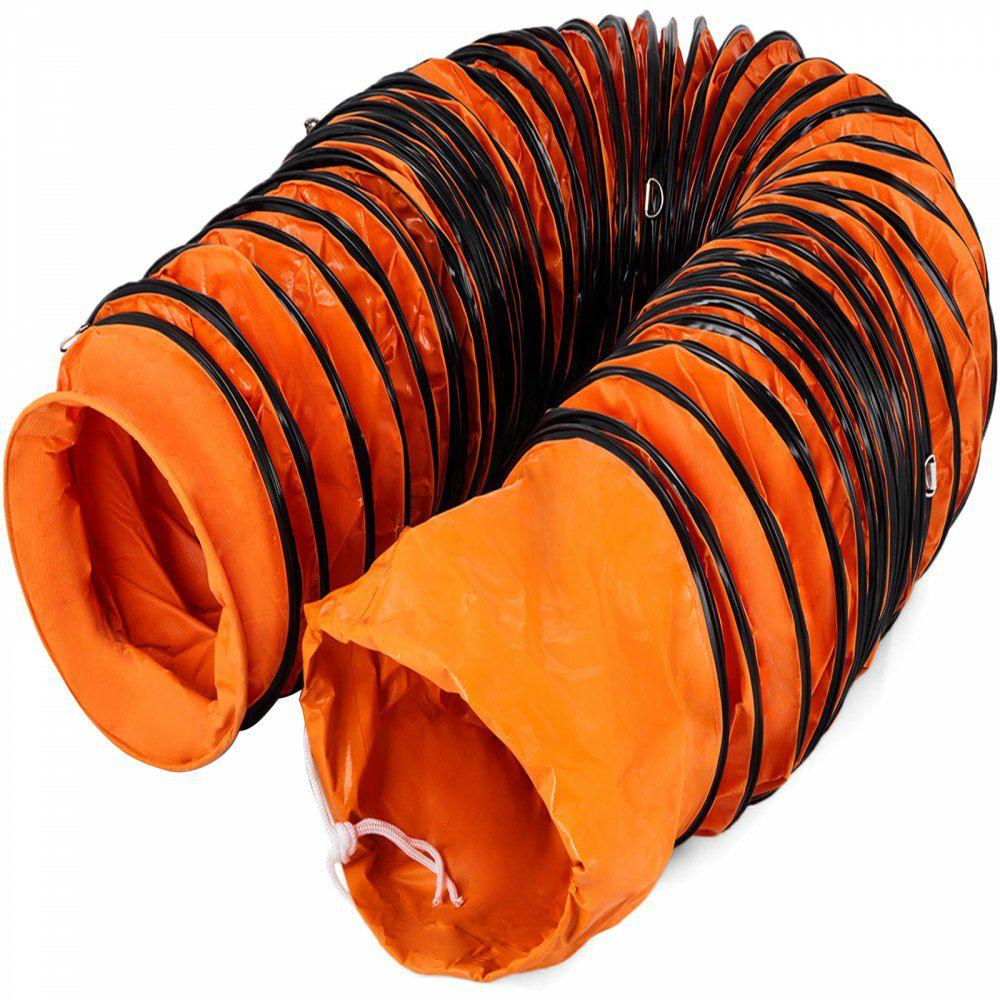 25ft Ducting Hose, PVC Flexible Duct Hosing with S Hook & Steel Support for 8inch Utility Blower  |  Ventilation Equipment & Supplies Heating & Cooling Ventilation Equipment & Supplies