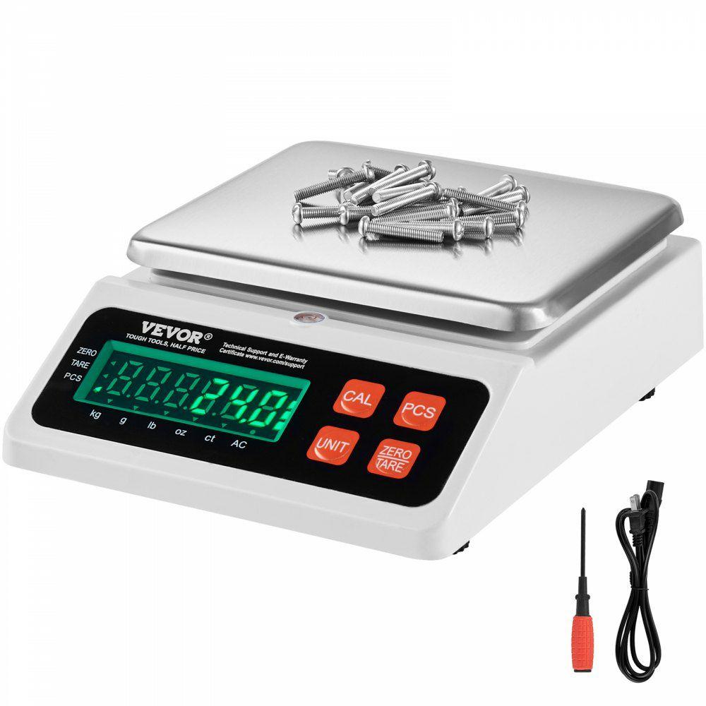 Industrial Counting Scale, 10 kg x 0.1 g, Digital Scale for Parts and Coins, g/kg/lb/oz/ct Units, Electronic Gram Scale Inventory Counting Scale Kitchen Jewelry Counting Scale with LED Screen  |  Test & Measurement & Inspection Lab Test & Measurement & Inspection