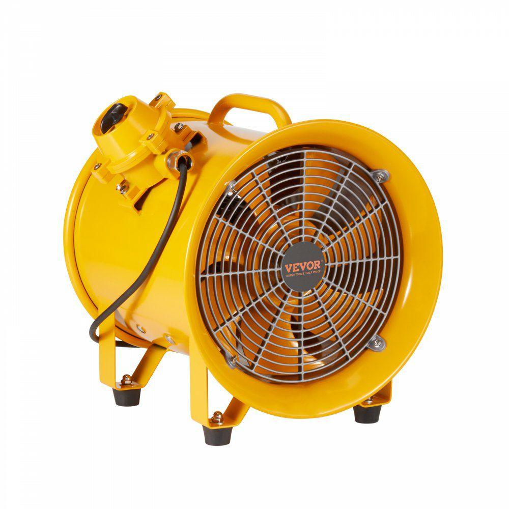 Portable Ventilator, 10″ Heavy Duty Cylinder Fan, 350W Strong Shop Exhaust Fan 1942CFM, 9.8ft Power Cord (No charging head), Industrial Utility Blower for Sucking Dust, Smoke Home/Workplace  |  Ventilation Equipment & Supplies Heating & Cooling Ventilation Equipment & Supplies